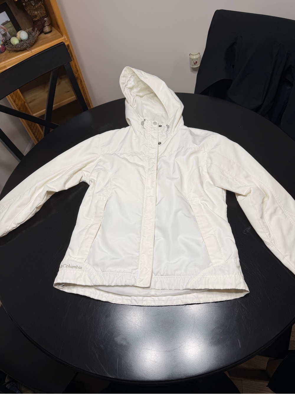 Columbia Women's Off-White Hooded Ski Jacket